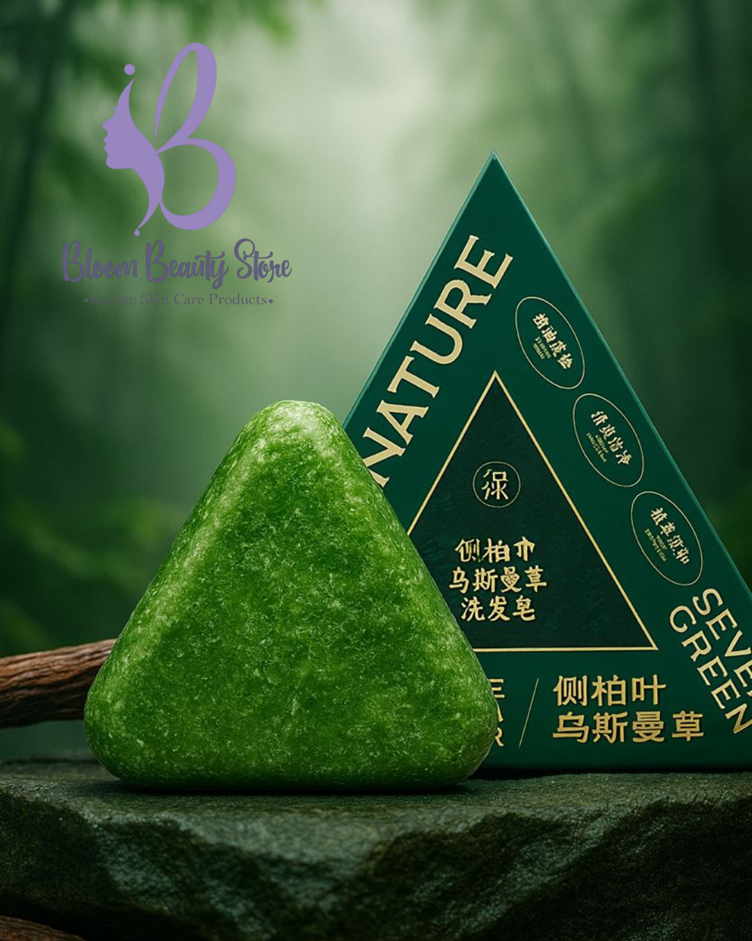 صابونة سفن جرين للشعر